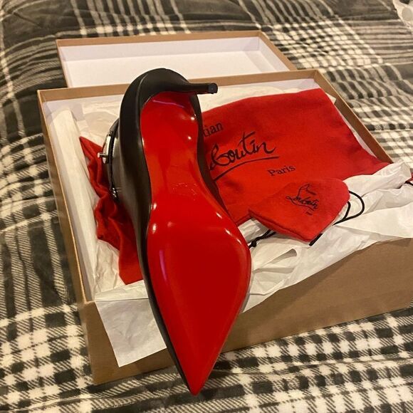 Lock So Kate Leather Red Sole Booties - Picture 10 of 13